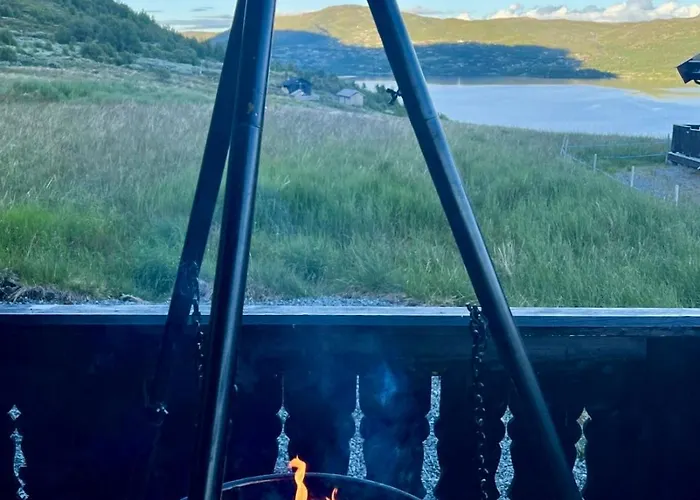 Modern Sauna, Bbq & Beautiful View Filefjell 펜션
